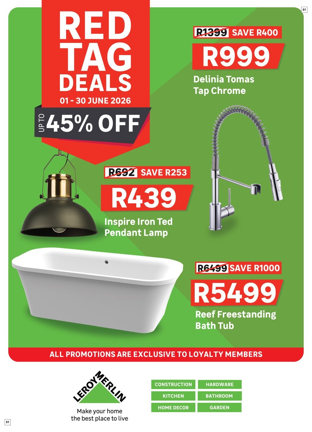 Leroy Merlin Red Tag Deals - up to 45% Off
