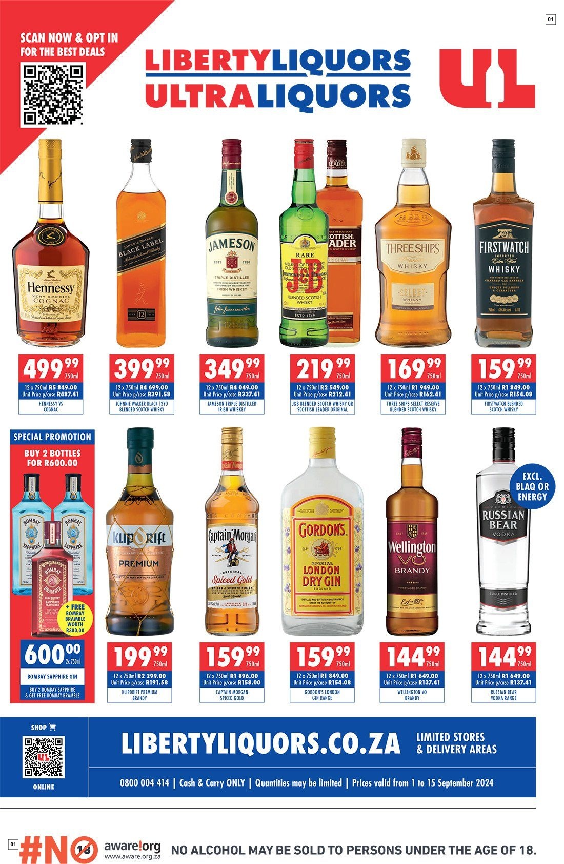 Liberty Liquors Specials 01 Sept - 15 Sept