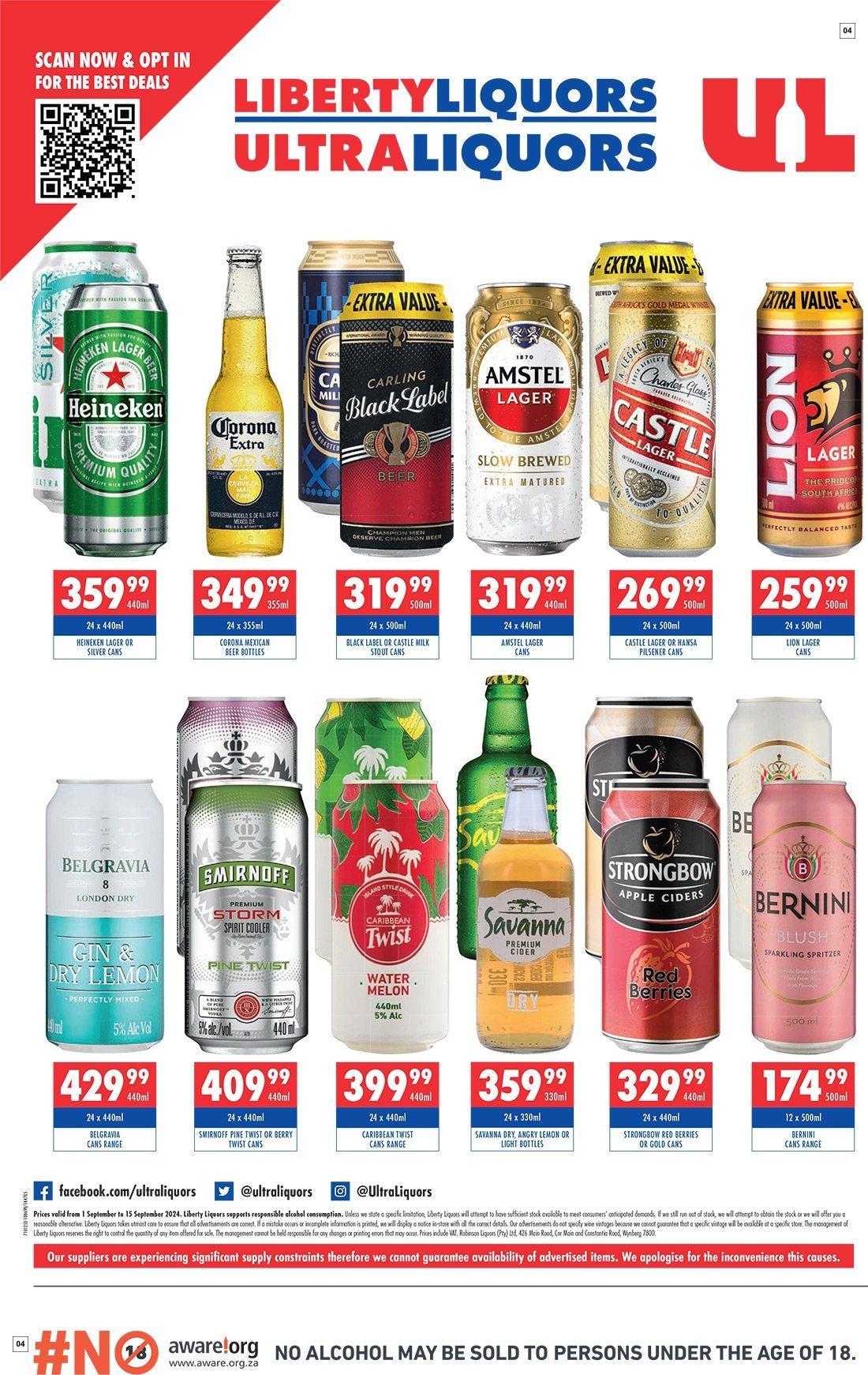 Liberty Liquors Specials 01 Sept - 15 Sept - Page 4