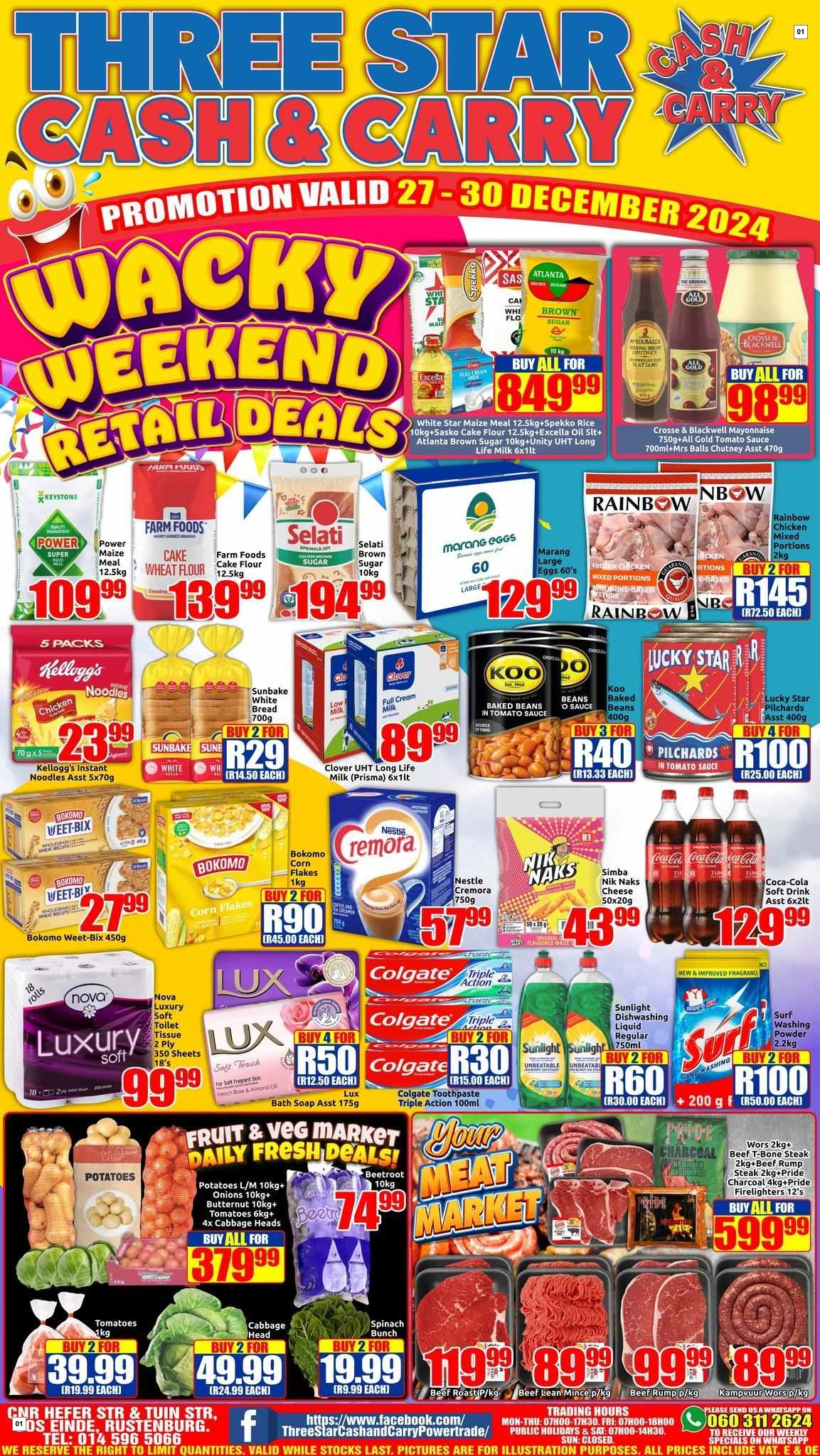 Three Star Cash And Carry Specials 27 Dec - 30 Dec