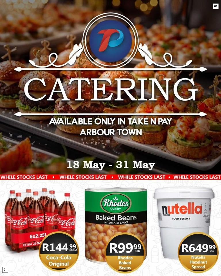 Take N Pay Specials 18 May - 31 May