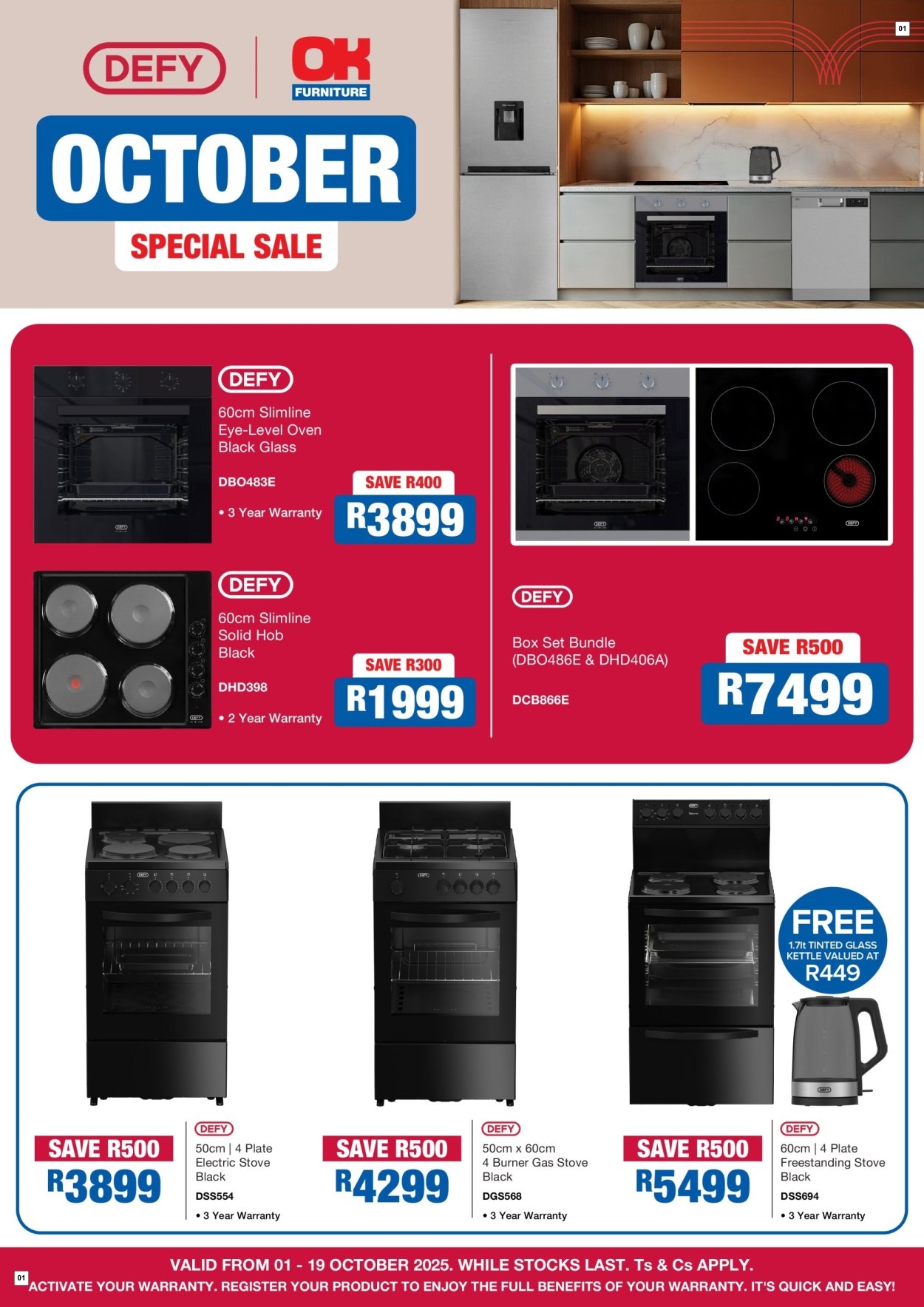 OK Furniture Specials 01 Oct - 19 Oct